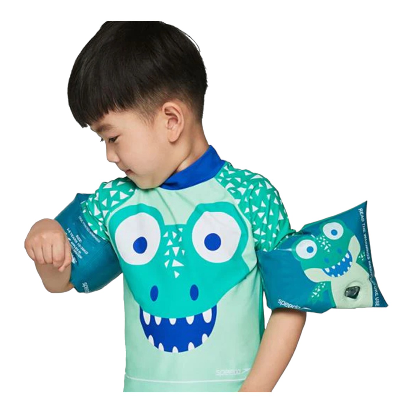 Foto 4 pulgar | Flotadores Speedo Croc Printed Armbands Verde 811734d680 para Niños