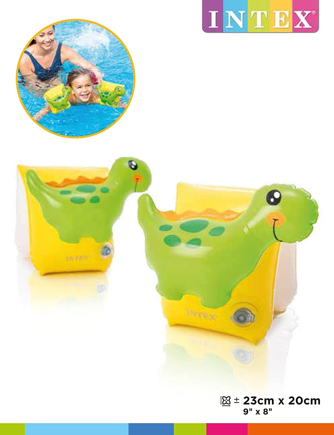 Foto 3 pulgar | Brazaletes Intex Dinosaur Para Niños - Venta Internacional.