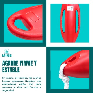 Foto 3 | Boya De Rescate Acuática Flotante Salvavidas | Alta Visibilidad, Flotabilidad Óptima Y Diseño Ergonómico Para