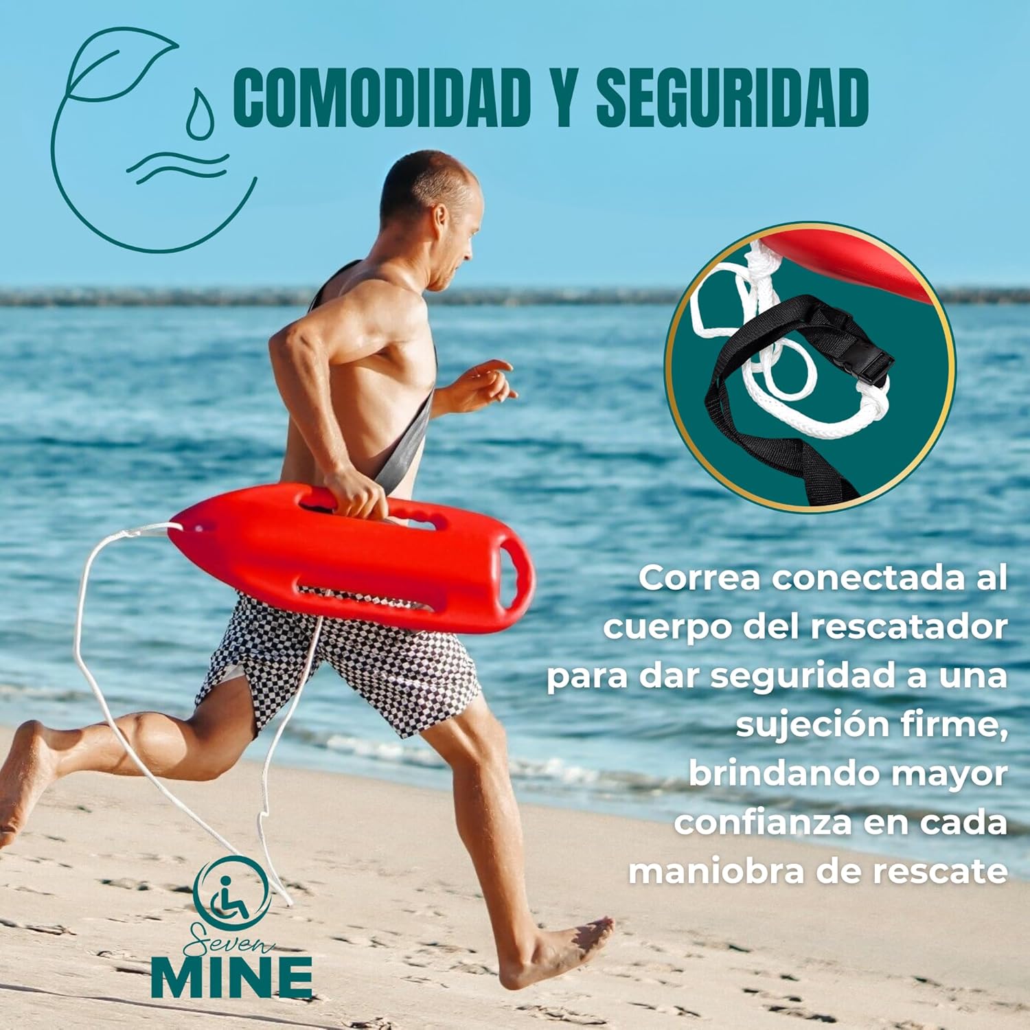 Foto 7 pulgar | Boya De Rescate Acuática Flotante Salvavidas | Alta Visibilidad, Flotabilidad Óptima Y Diseño Ergonómico Para