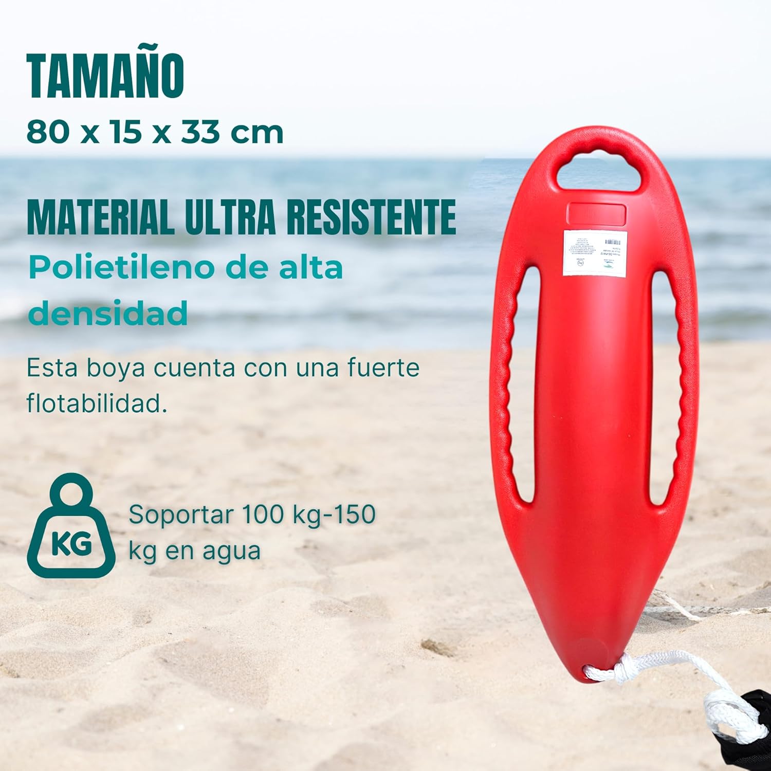 Foto 7 | Boya De Rescate Acuática Flotante Salvavidas | Alta Visibilidad, Flotabilidad Óptima Y Diseño Ergonómico Para
