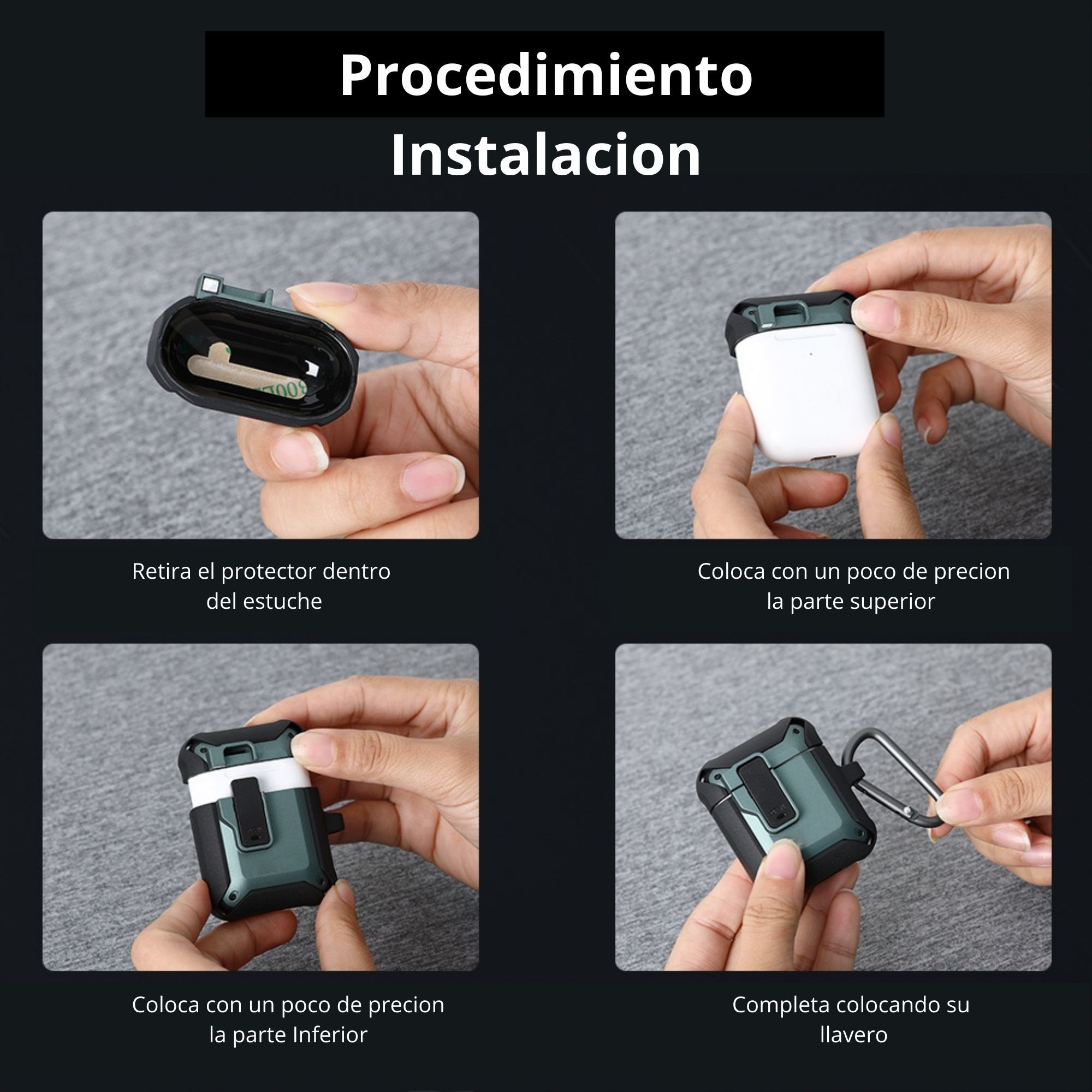 Foto 7 pulgar | Estuche Protector Ecomlab Para Airpods 1/2 Gen Azul