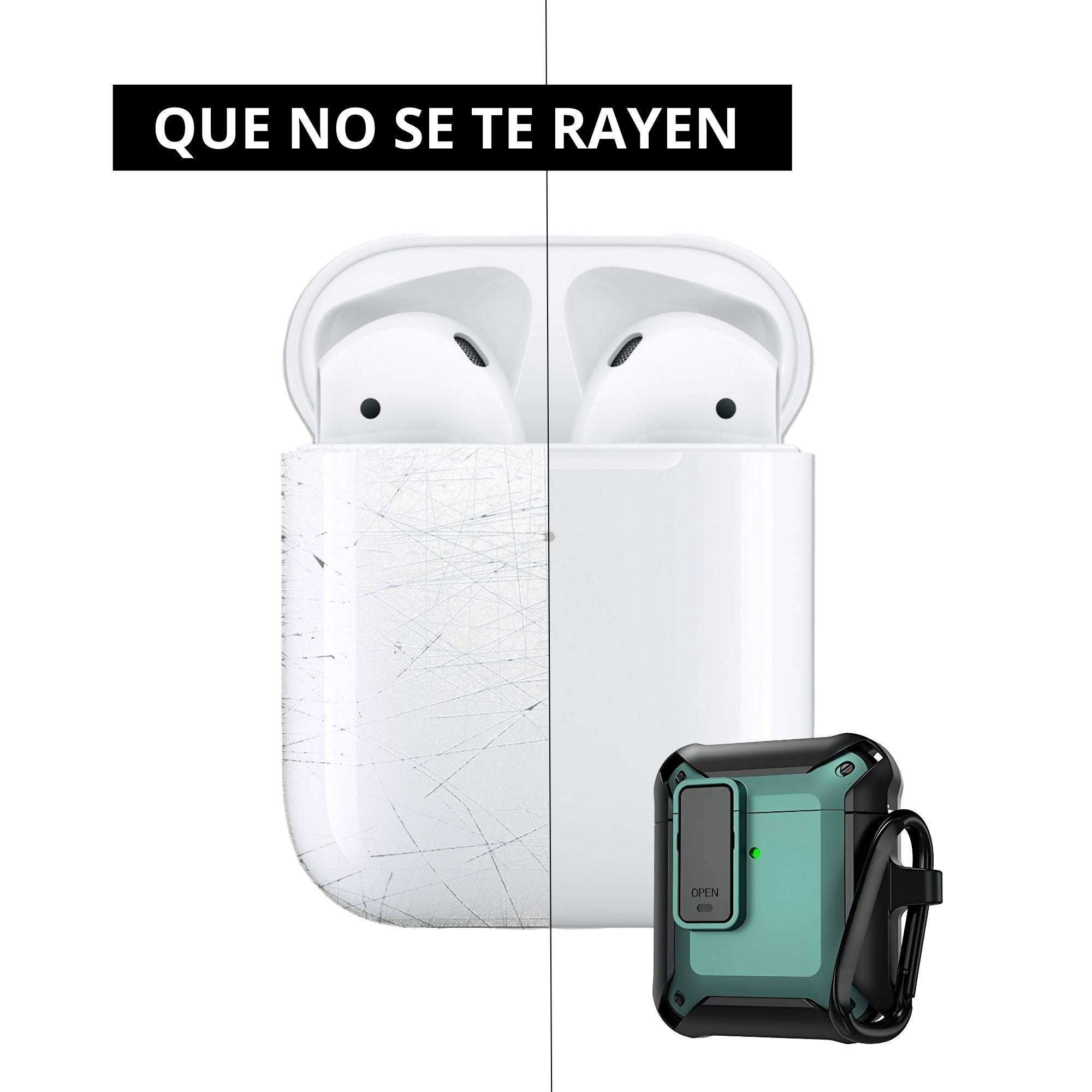 Foto 4 pulgar | Estuche Protector Ecomlab Para Airpods 1/2 Gen Verde
