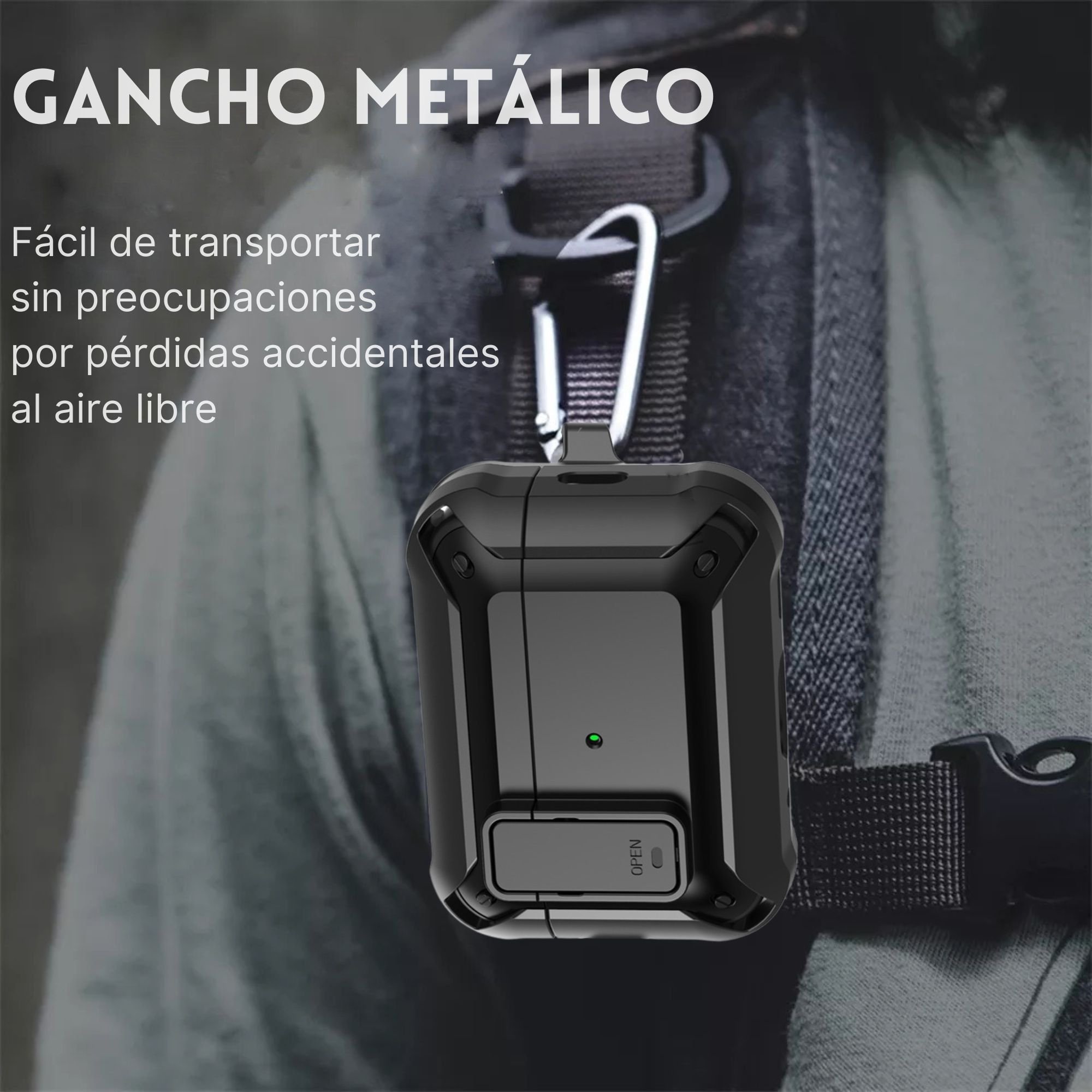 Foto 5 pulgar | Estuche Protector Ecomlab Para Airpods Pro Negro
