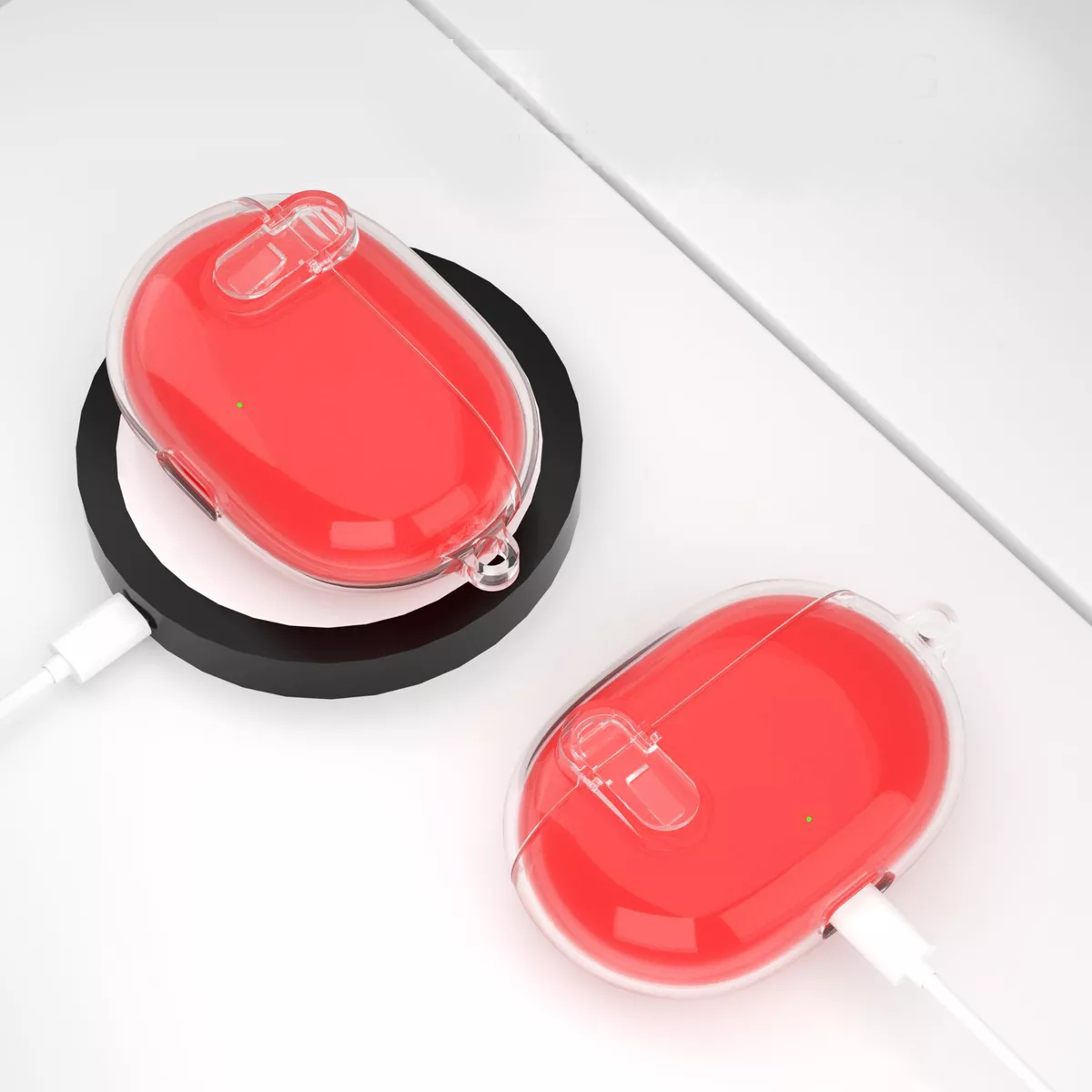 Foto 4 pulgar | Funda Para Audífonos Buds 2021/2023 Eo Safe Imports Esi-16109 Rojo