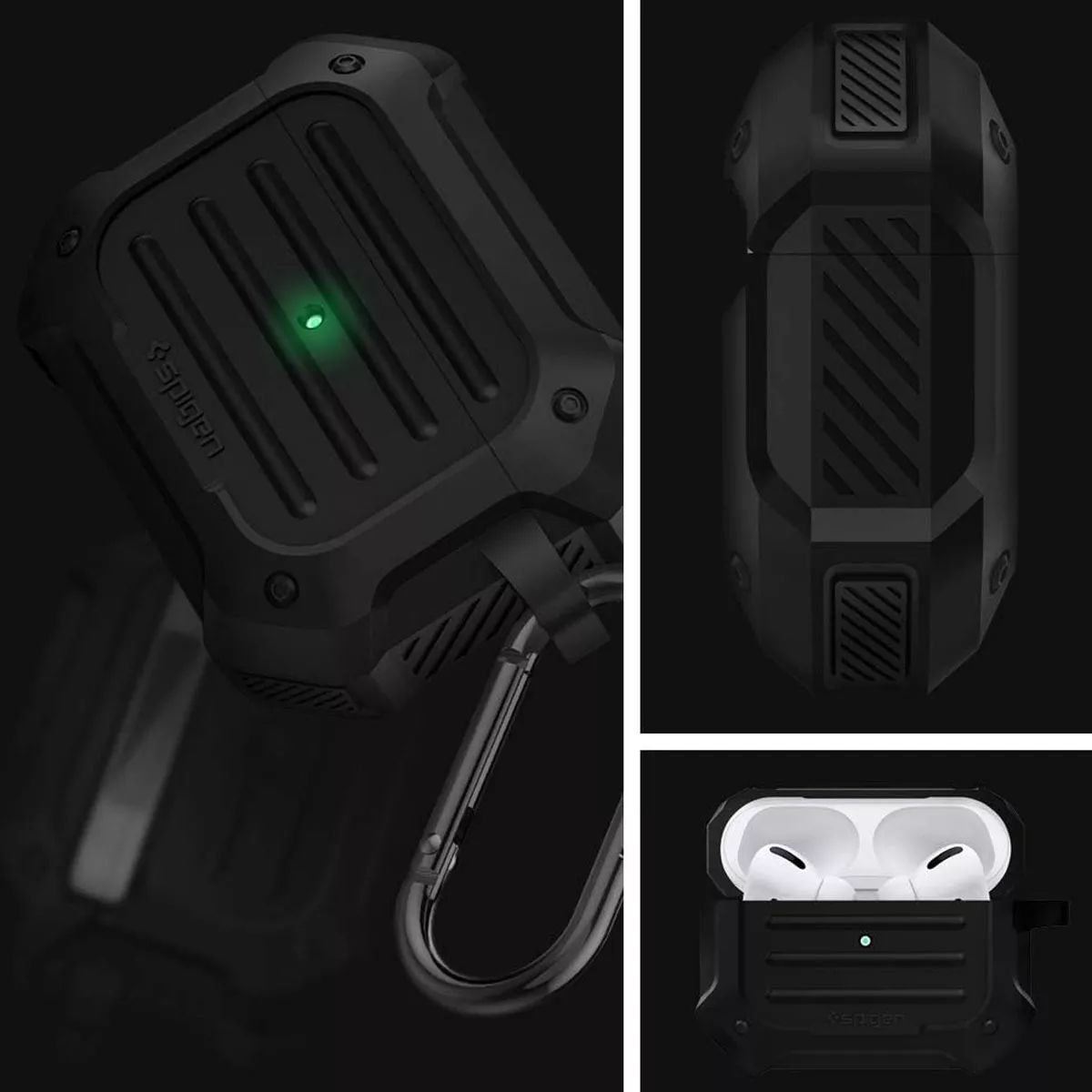 Foto 4 pulgar | Funda para Apple AirPods Pro Case Tough Armor Spigen