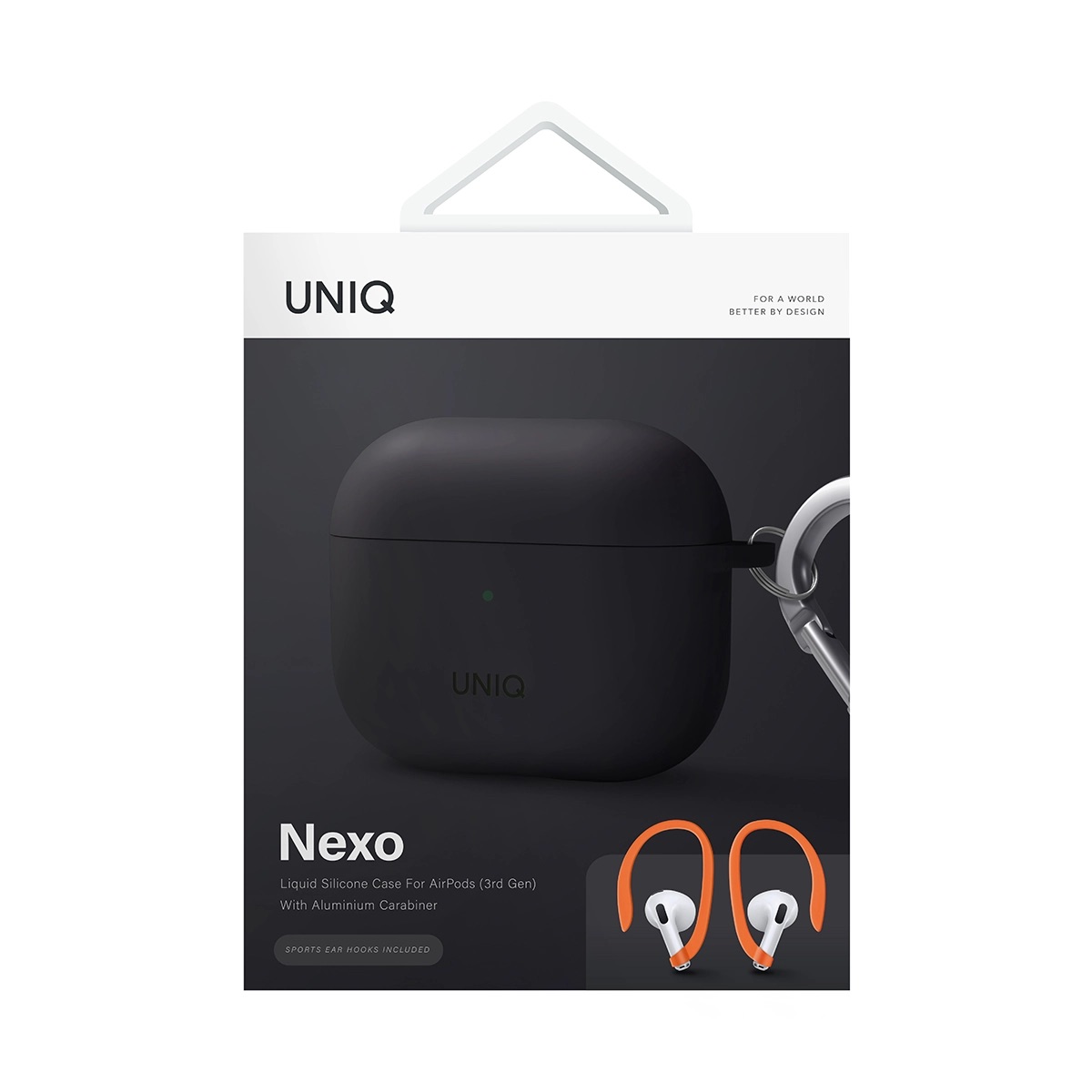Foto 7 pulgar | Funda UNIQ para AirPods 3a Generación Deportiva con Ganchos Incluidos