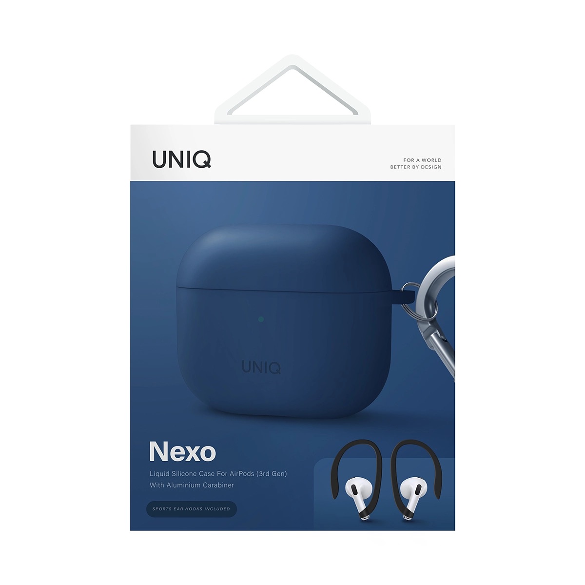 Foto 7 pulgar | Funda UNIQ para AirPods 3a Generación Deportiva con Ganchos Incluidos