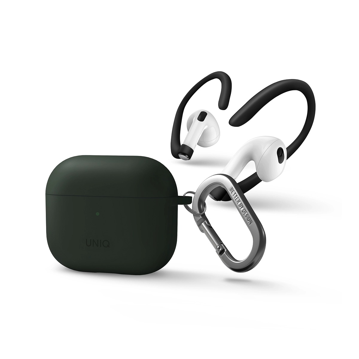 Foto 6 pulgar | Funda UNIQ para AirPods 3a Generación Deportiva con Ganchos Incluidos