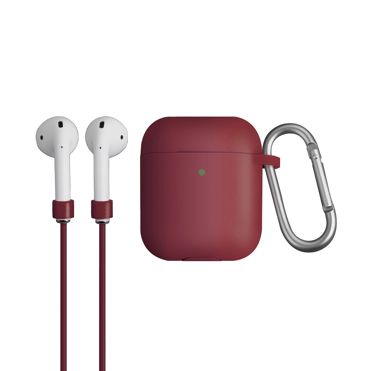 Foto 3 pulgar | Funda Vencer para AirPods 2ª y 1ª Generación con Correa Deportiva y Mosquetón de Aluminio