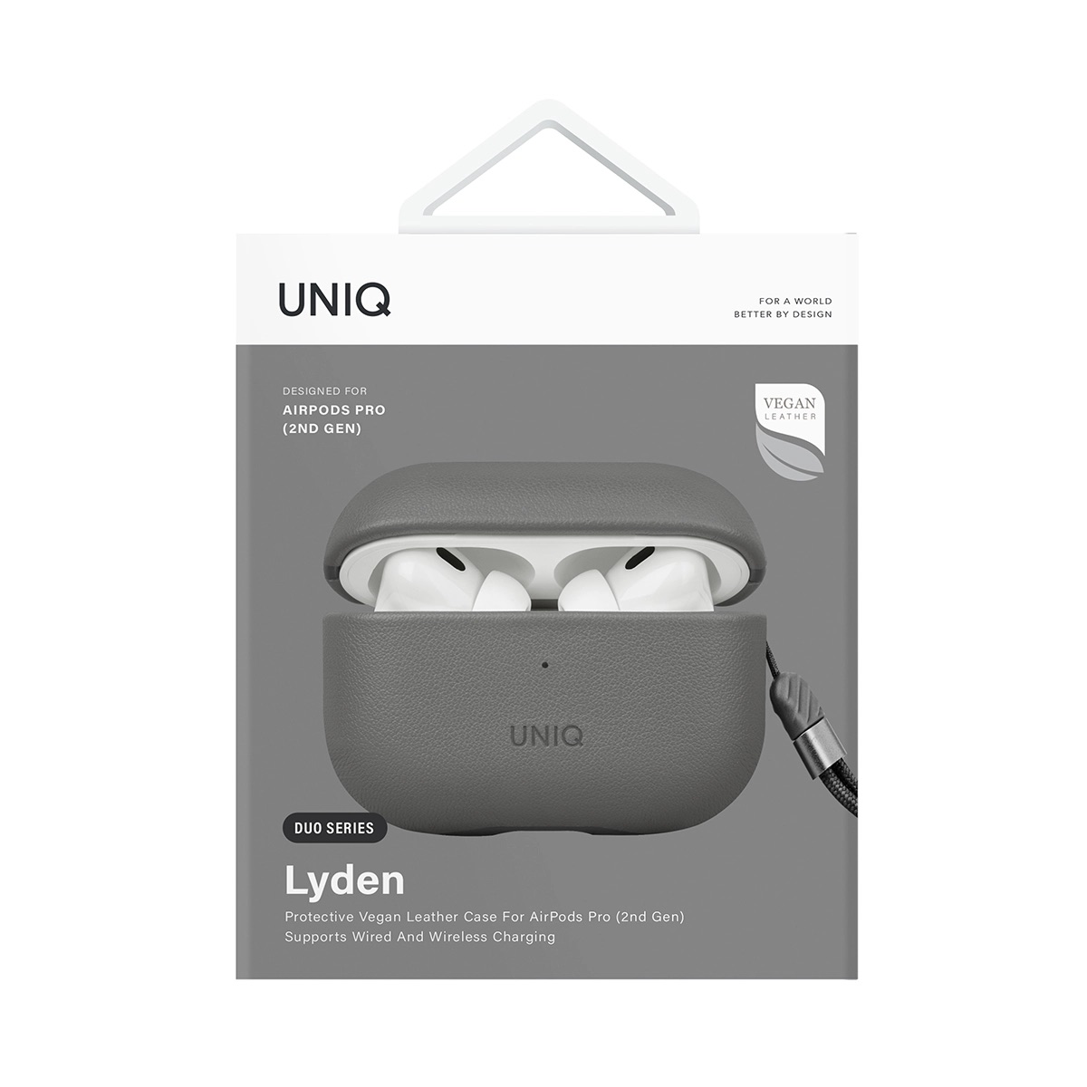 Foto 6 pulgar | Funda UNIQ Lyden Duo para AirPods Pro 2a Generación Bicolor con Correa