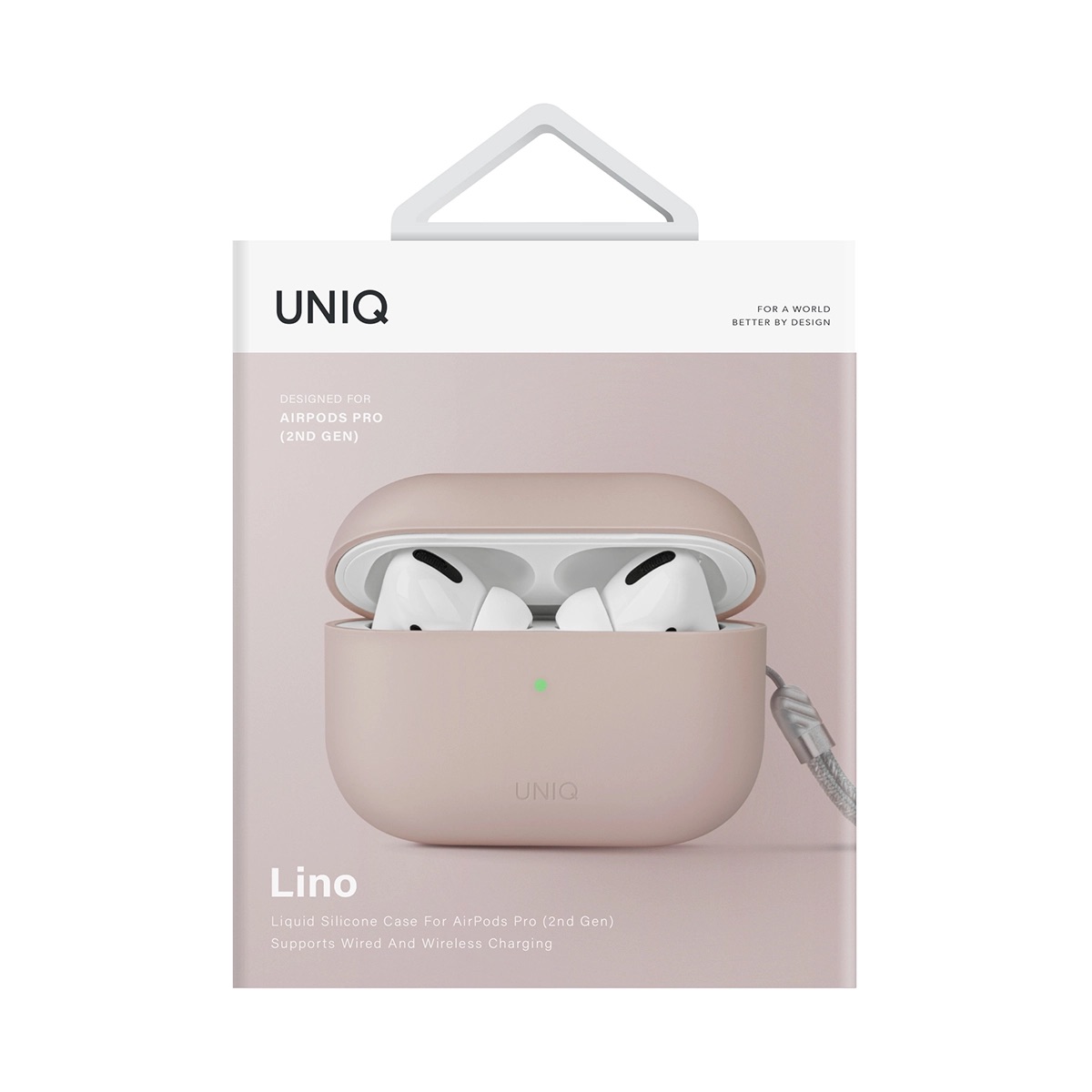 Foto 8 pulgar | Funda de Silicona para AirPods Pro 2ª Generación Uniq Lino