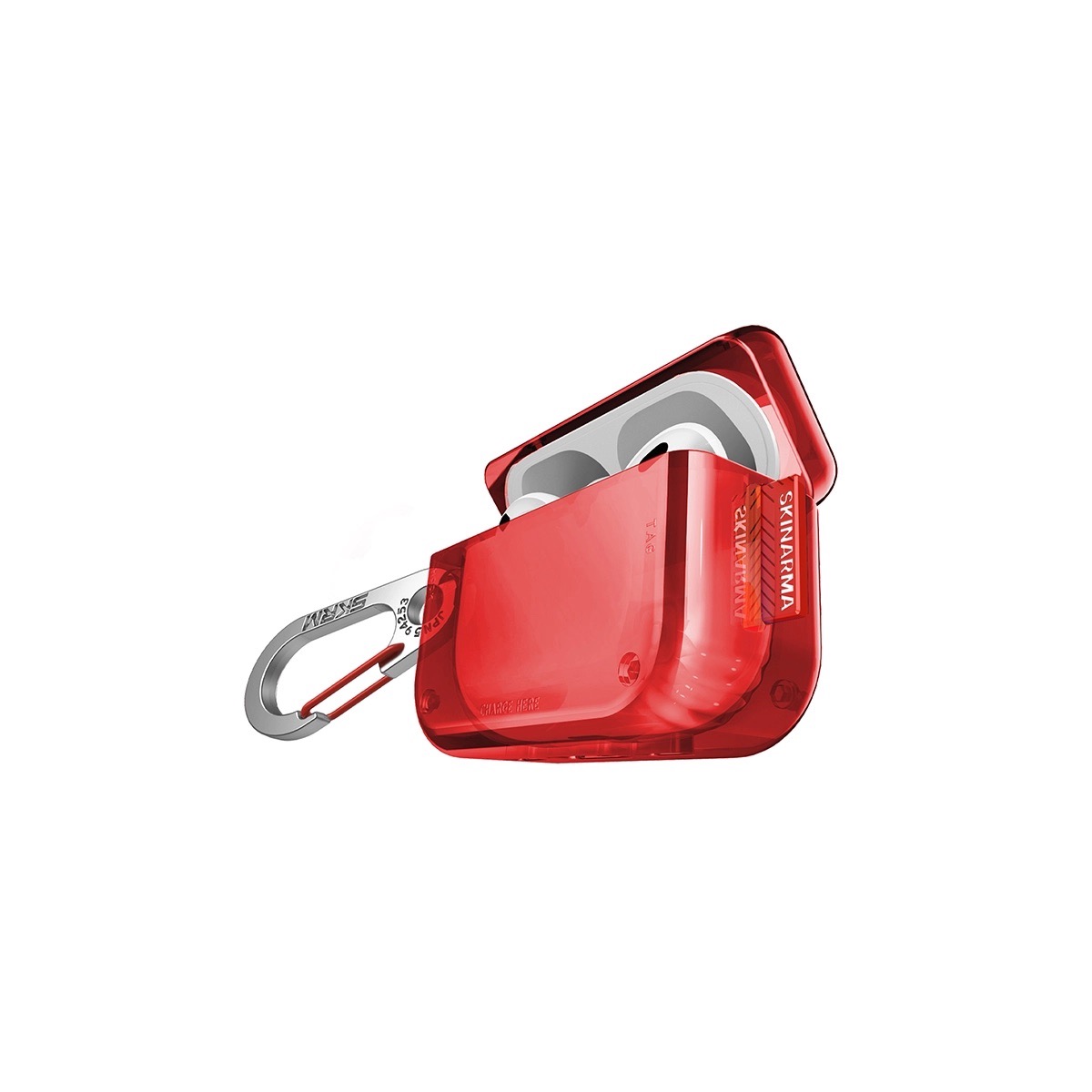 Foto 3 pulgar | Funda para Airpods Pro 2ª y 1ª Generación Skinarma Rojo Saido