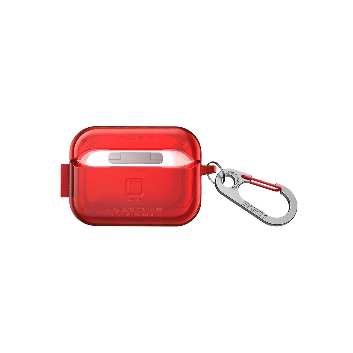 Foto 4 pulgar | Funda para Airpods Pro 2ª y 1ª Generación Skinarma Rojo Saido