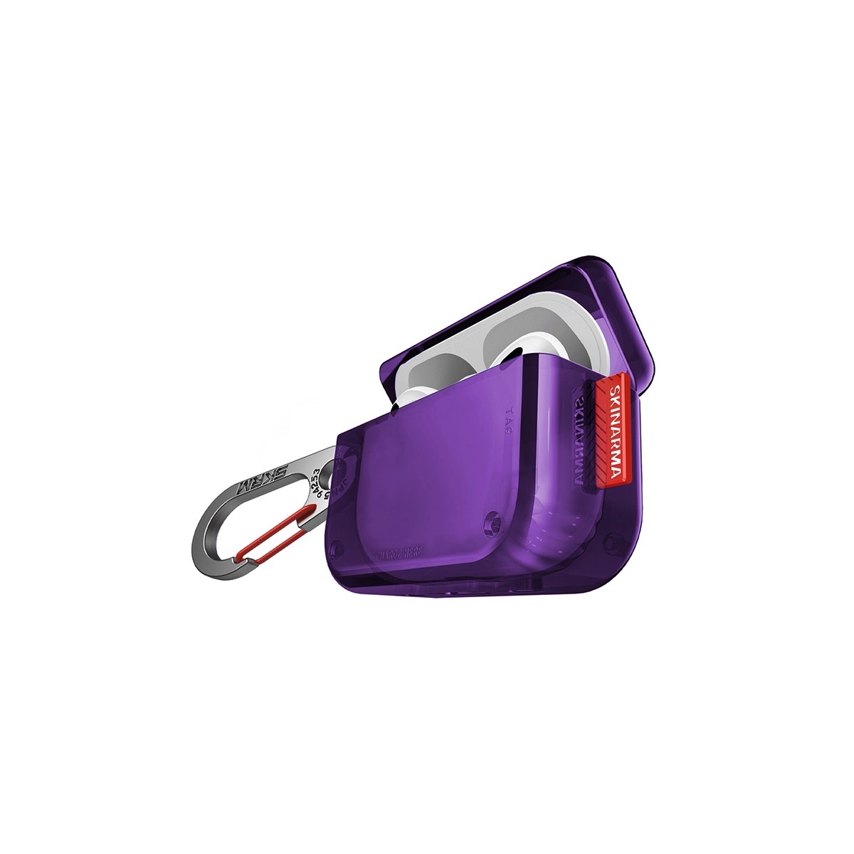 Foto 3 pulgar | Funda para Airpods Pro 2ª y 1ª Generación Skinarma Morado Saido
