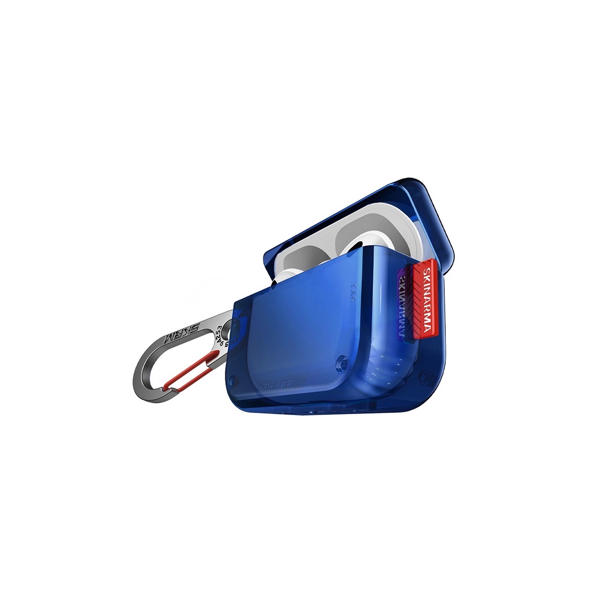 Foto 3 pulgar | Funda para AirPods Pro 2ª y 1ª Generación Skinarma Saido Azul