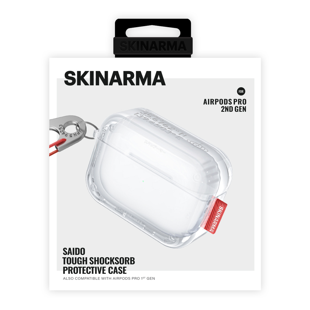 Foto 7 pulgar | Funda para Airpods Pro 2ª y 1ª Generación Transparente Skinarma Saido