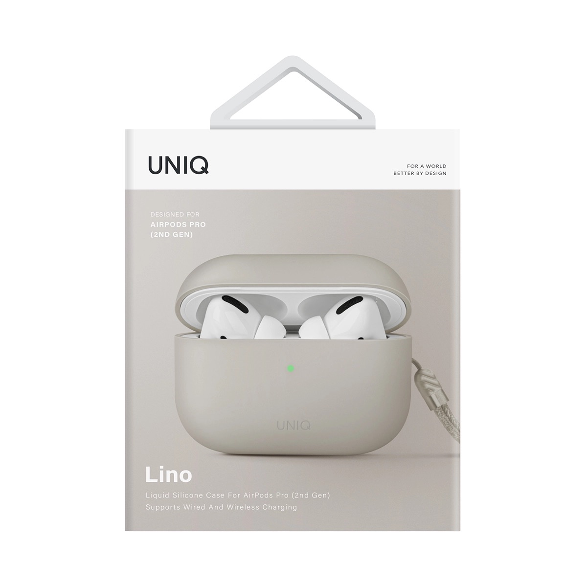 Foto 8 pulgar | Funda Para Airpods Pro 2ª Generación Marfil Lino De Uniq