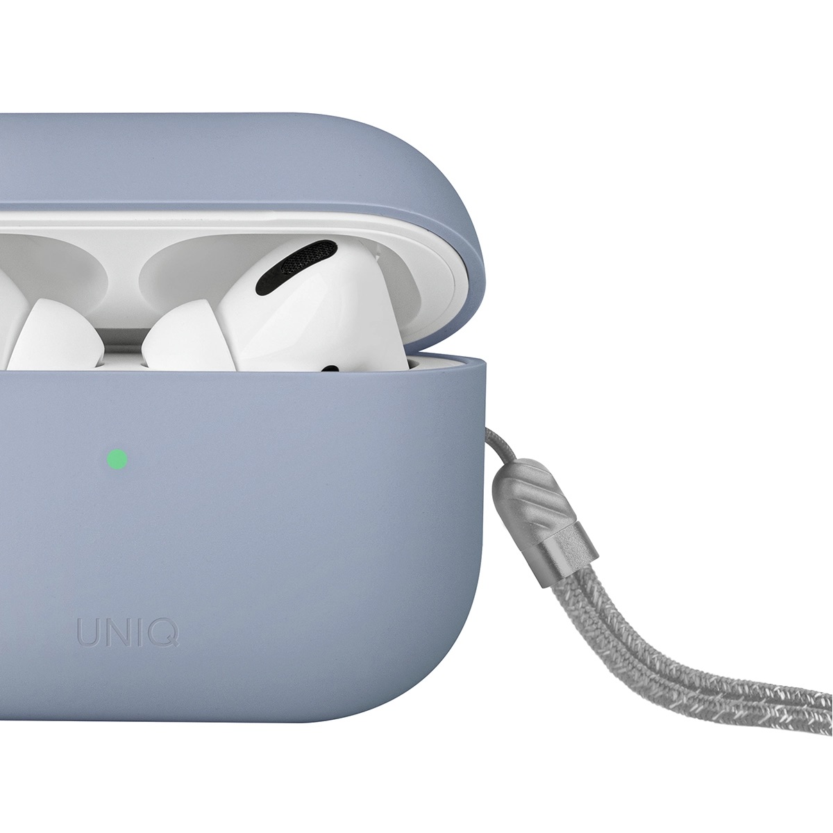 Foto 6 pulgar | Funda Para Airpods Pro 2ª Generación Azul Ártico Lino De Uniq