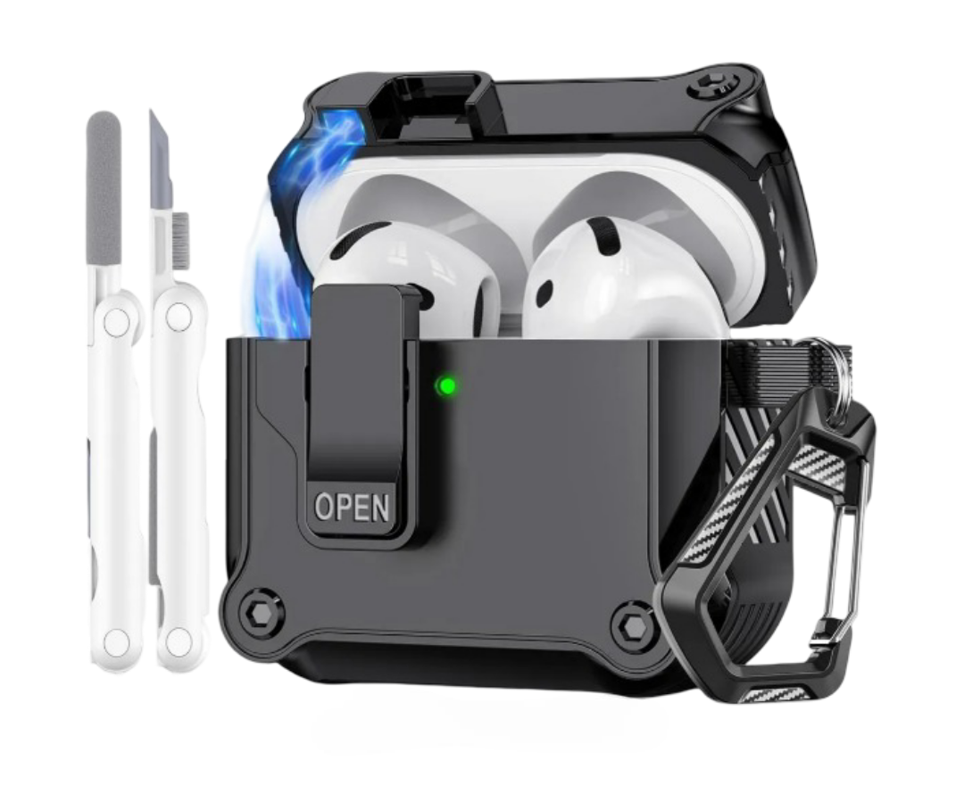 Xtellar Funda Protectora Para Airpods 3/4 Y Pro 2/1 Con Kit De Limpieza – Mayor Protección Y Estilo