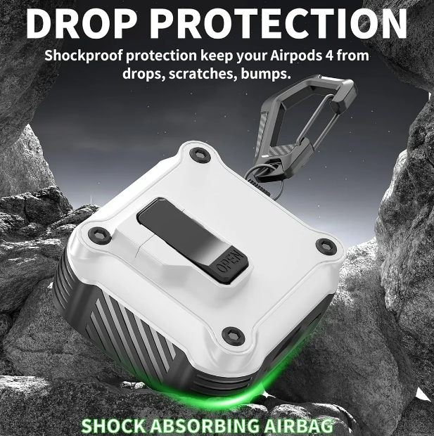 Foto 4 pulgar | Xtellar Funda Protectora Para Airpods 3/4 Y Pro 2/1 Con Kit De Limpieza – Mayor Protección Y Estilo