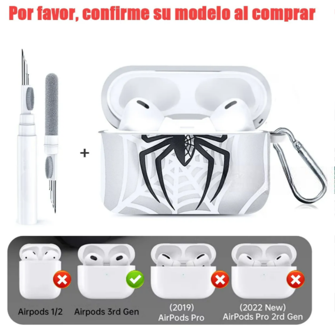 Foto 3 pulgar | Protector Para Airpods 1 2 3 Con Cepillo De Limpieza Xtellar Deluxe