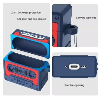 Foto 2 | Xtellar Protector Premium Para Airpods 4 - Funda De Silicona Antigolpes Y Retro