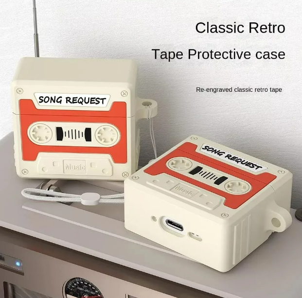 Foto 4 pulgar | Xtellar Protector Premium Para Airpods 4 - Funda De Silicona Antigolpes Y Retro