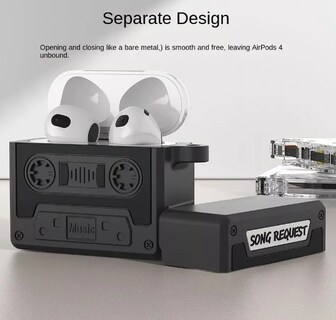 Foto 4 | Xtellar Protector Premium Para Airpods 4 - Funda De Silicona Antigolpes Y Retro