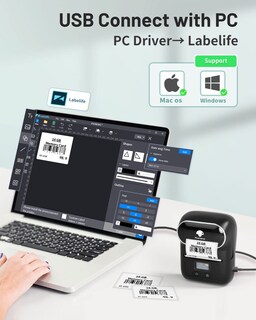 Foto 5 | Impresora Térmica Bluetooth Label Maker Phomemo M110 Negra - Venta Internacional.