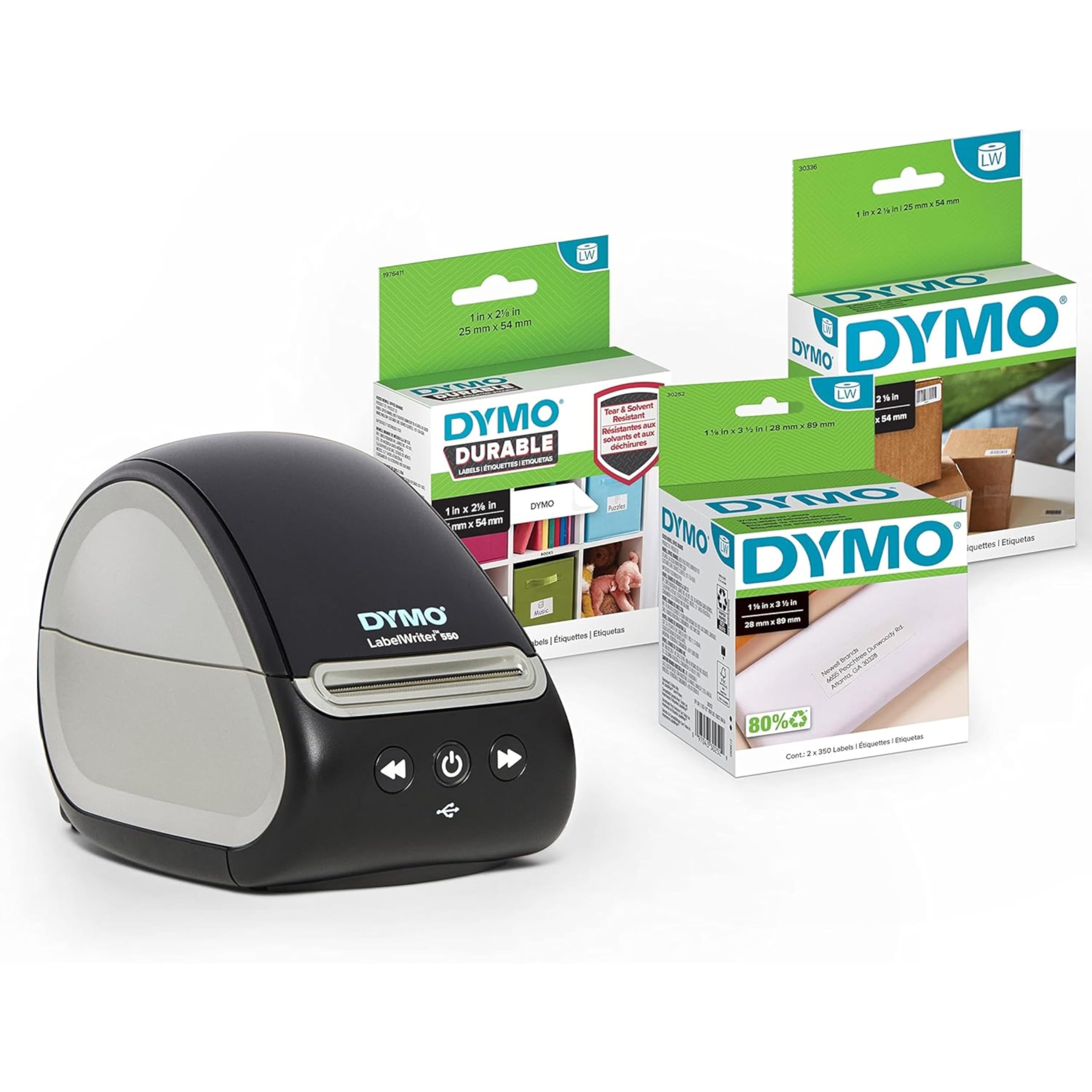 Impresora De Etiquetas Dymo Labelwriter 550 Con 3 Rollos De Etiquetas - Venta Internacional.