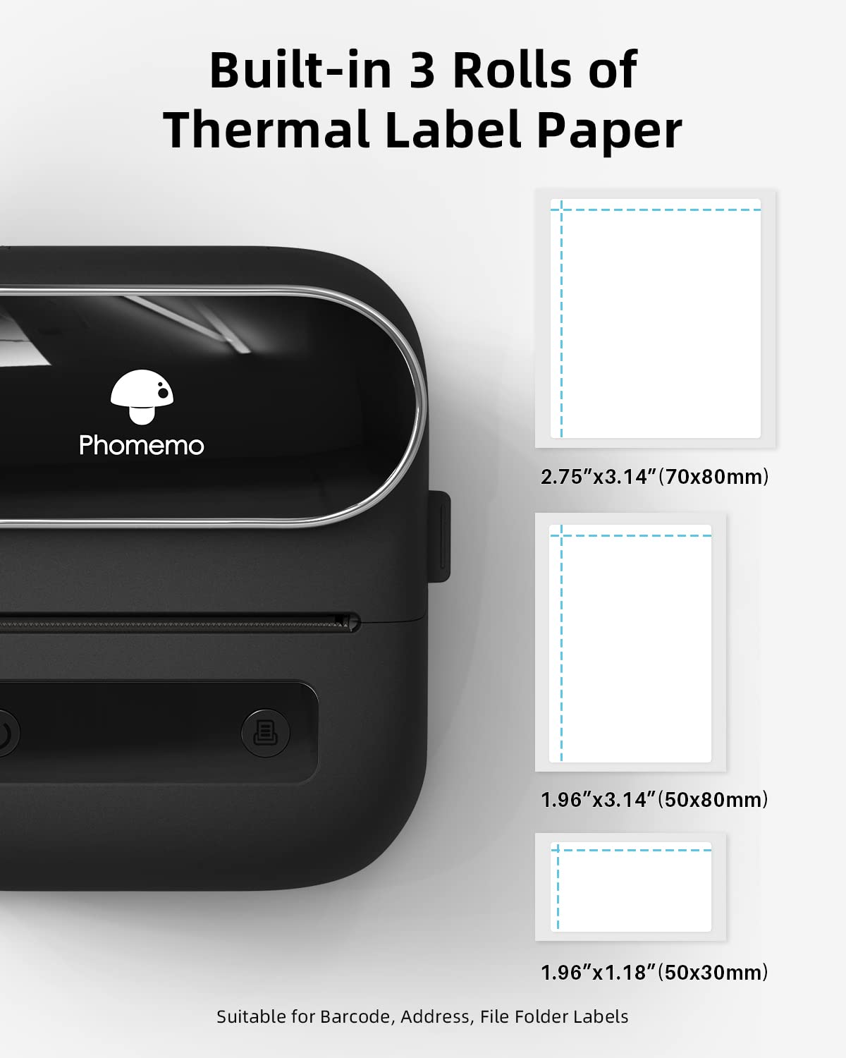 Foto 3 | Impresora Térmica De Etiquetas Phomemo M220 Bluetooth Para Direcciones - Venta Internacional.