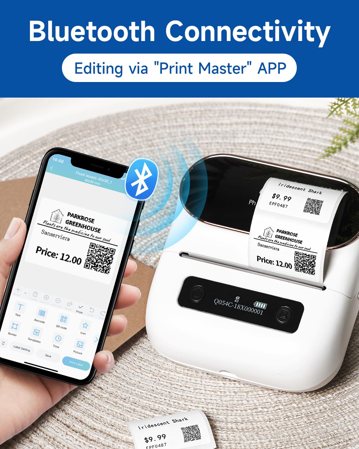 Foto 4 pulgar | Impresora Térmica De Etiquetas Phomemo M220 Bluetooth 3.14'' - Venta Internacional.