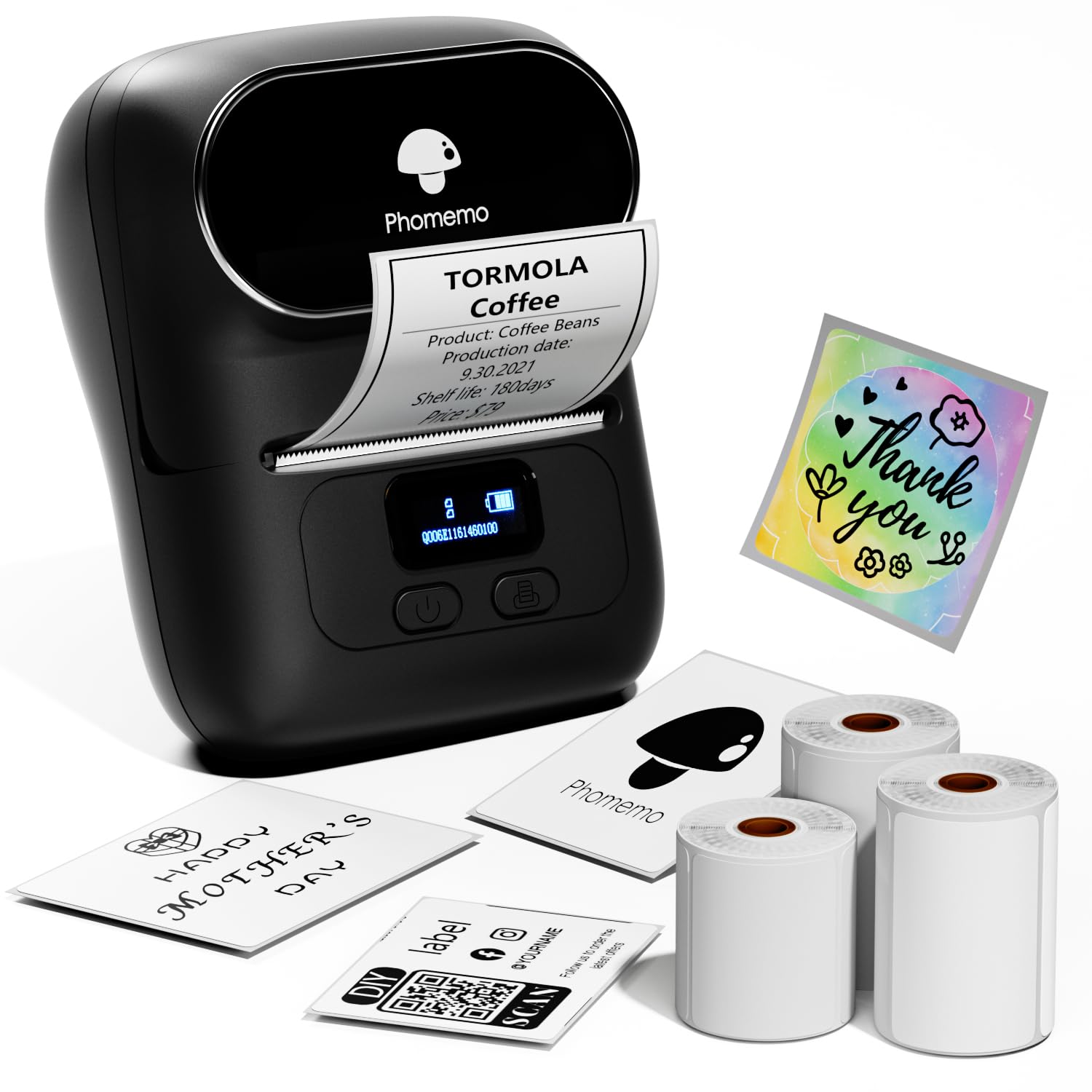 Rotuladora Térmica Bluetooth Phomemo M110 Con 3 Rollos - Venta Internacional.