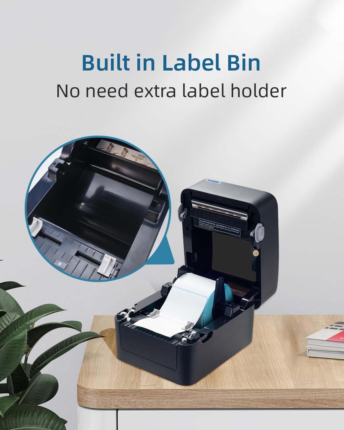 Foto 4 pulgar | Impresora Térmica De Etiquetas Vretti Para Envíos 4x6 Con Usb - Venta Internacional.