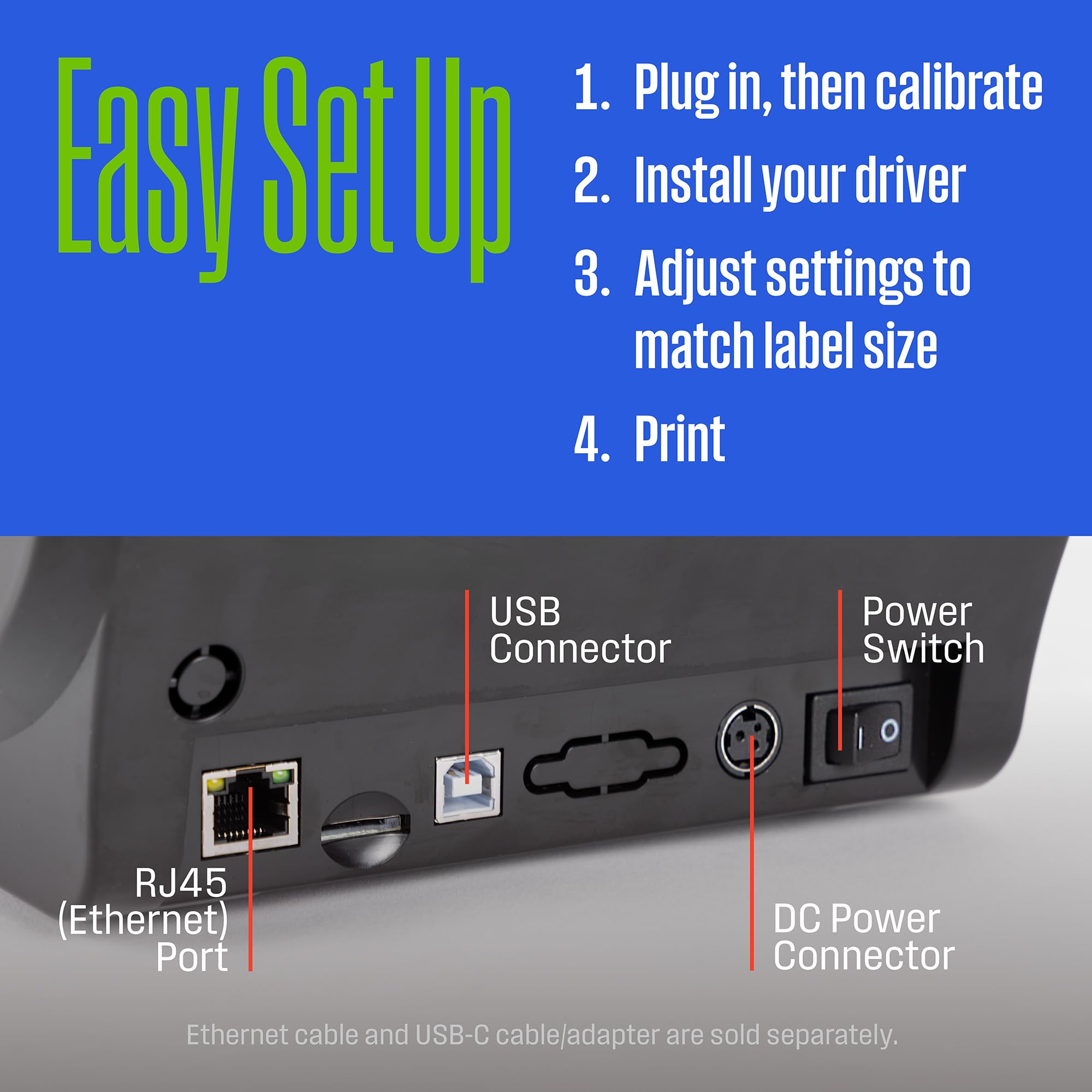 Foto 7 | Impresora De Etiquetas Westinghouse Direct Thermal Usb 203 Dpi - Venta Internacional.