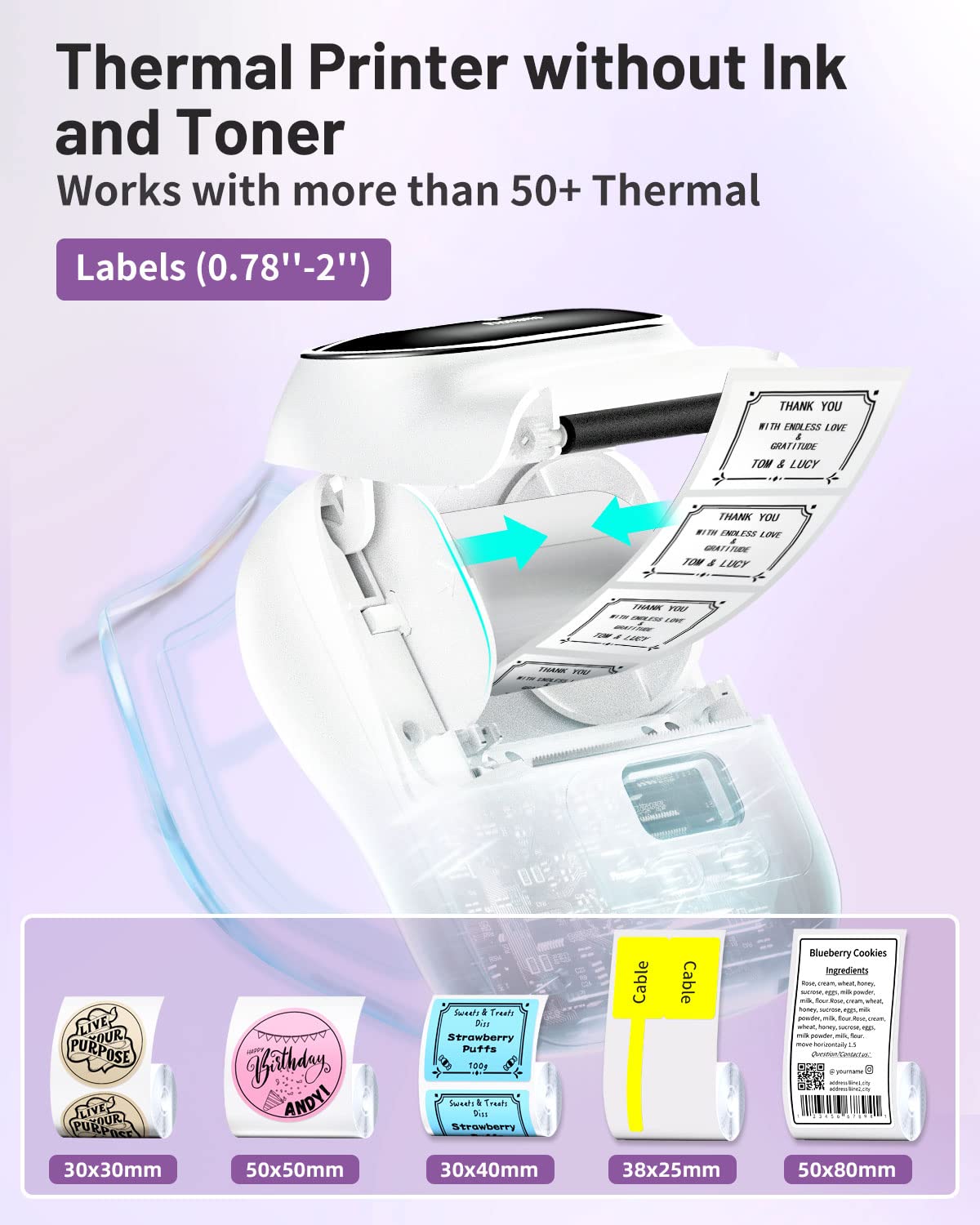 Foto 5 pulgar | Impresora De Etiquetas Phomemo M110 Bluetooth Thermal White - Venta Internacional.
