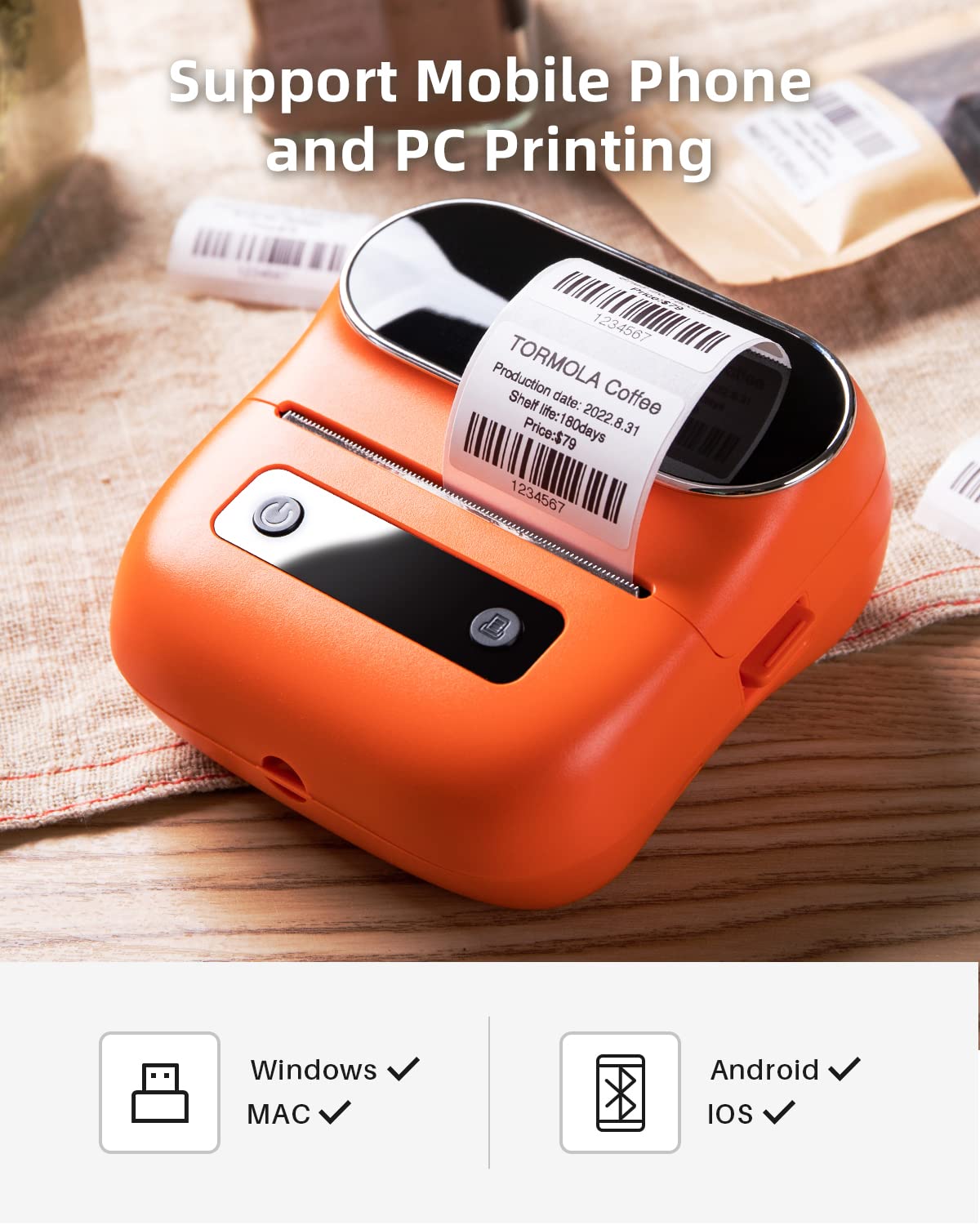 Foto 5 pulgar | Rotuladora Phomemo M220 Bluetooth Térmica Con 3 Etiquetas - Venta Internacional.