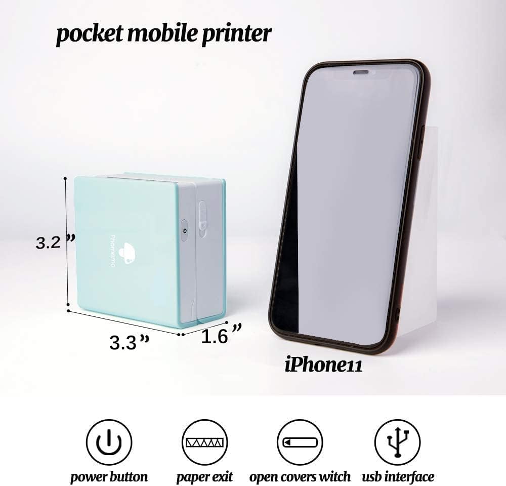 Foto 8 pulgar | Impresora Térmica Phomemo M02 Pocket Mini Sin Tinta Con Bluetooth - Venta Internacional.