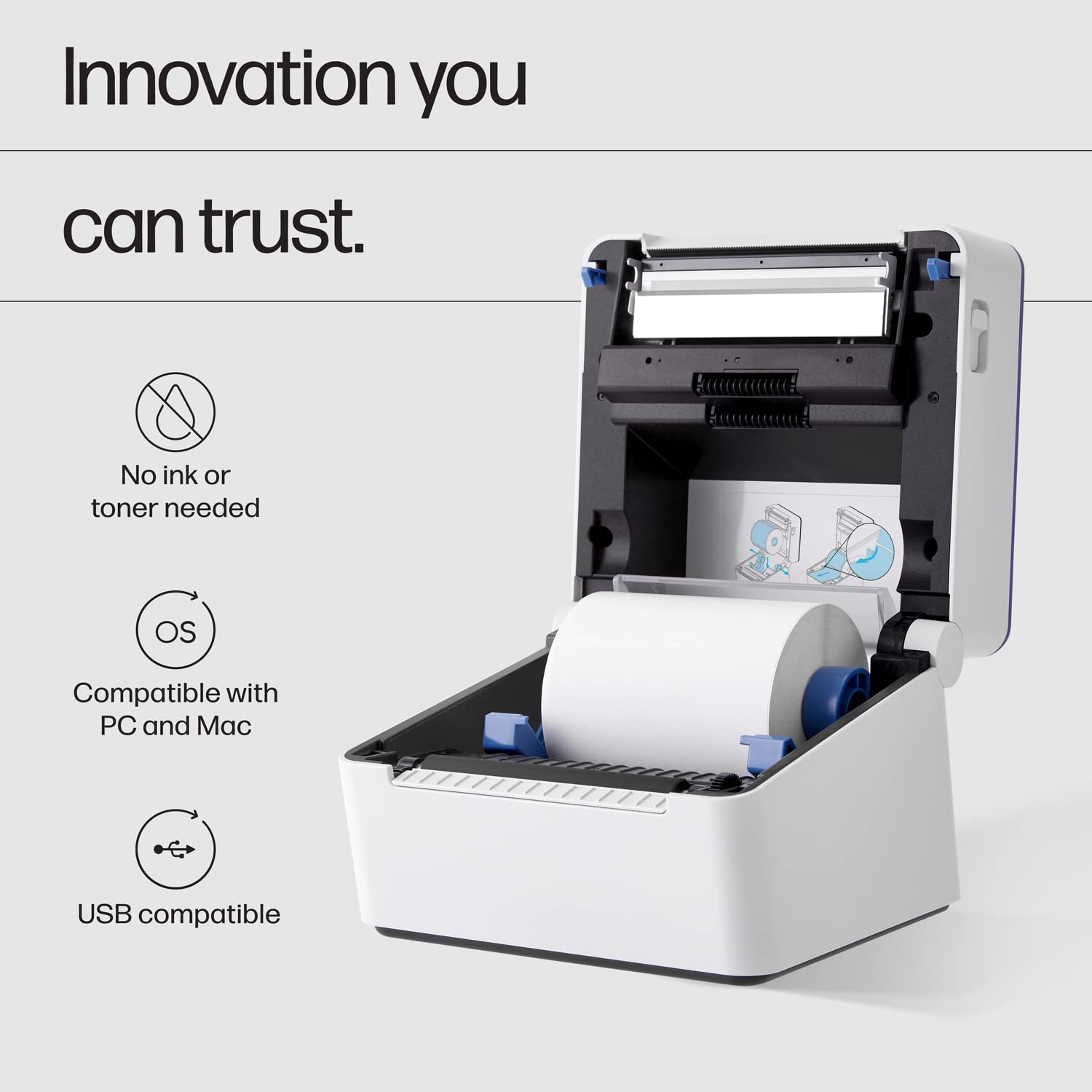 Foto 4 | Impresora De Etiquetas De Envío Hp 4x6 Commercial Grade 203 Dpi - Venta Internacional.
