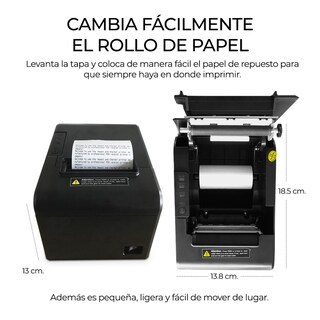 Foto 3 | Impresora de Tickets Elegate Térmica