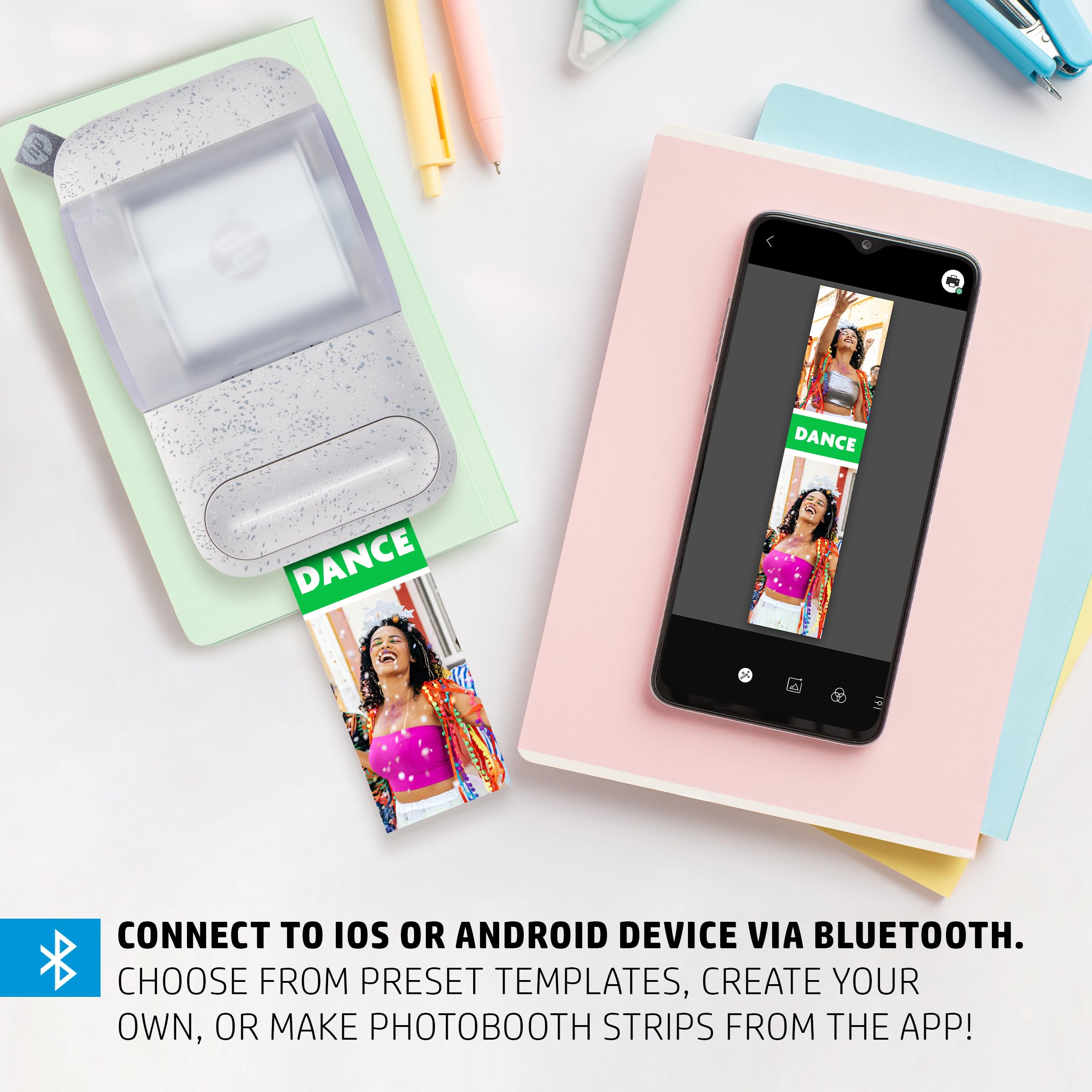 Foto 6 | Impresora Hp Sprocket Panorama Instant Portable Gris con Funda - Venta Internacional