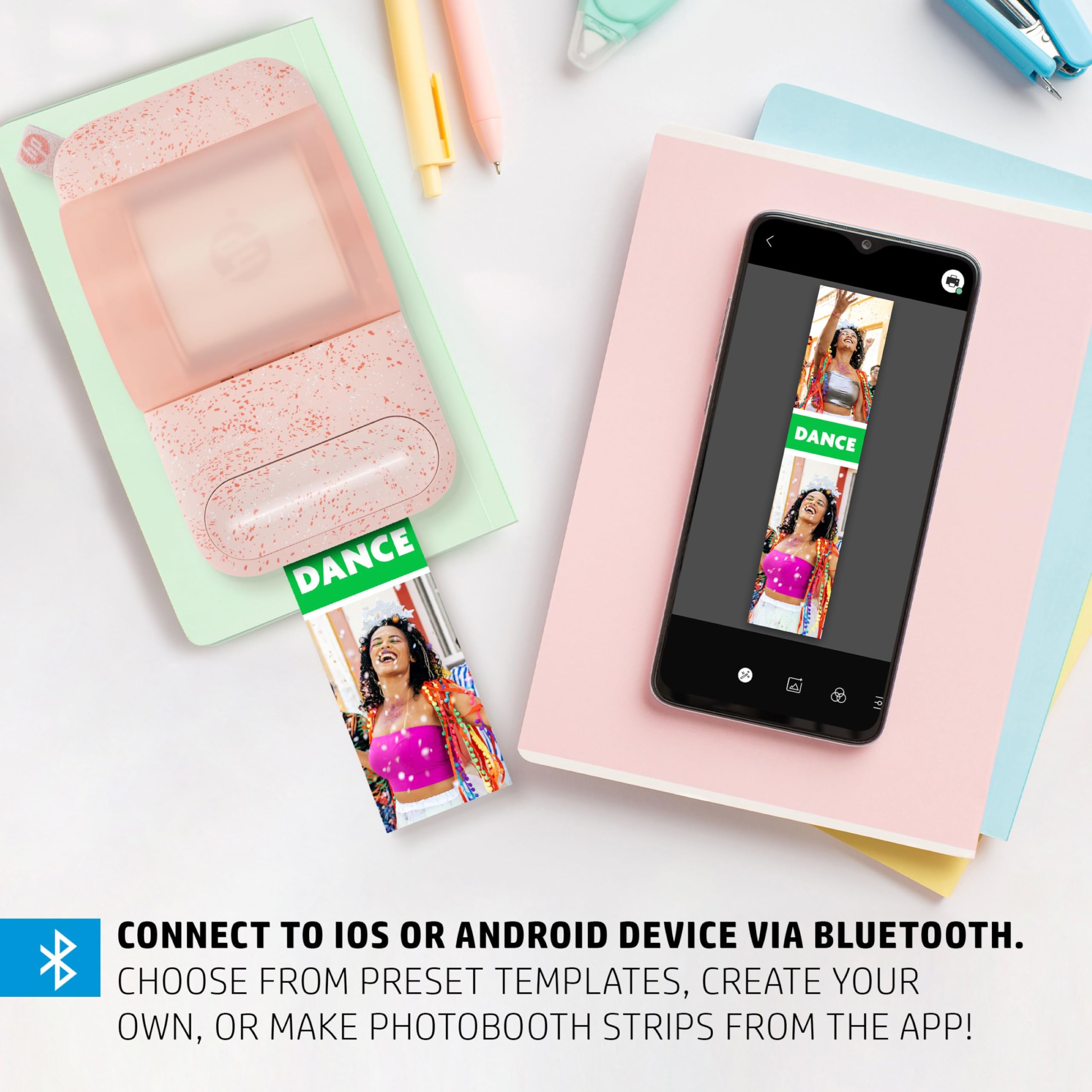 Foto 6 | Impresora Hp Sprocket Panorama Instant Color Label Rosa - Venta Internacional