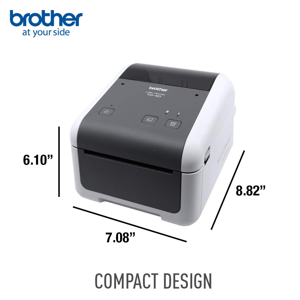 Foto 3 | Impresora Térmica De Códigos De Barras Y Etiquetas De Escritorio Brother Td4410d - Venta Internacional.