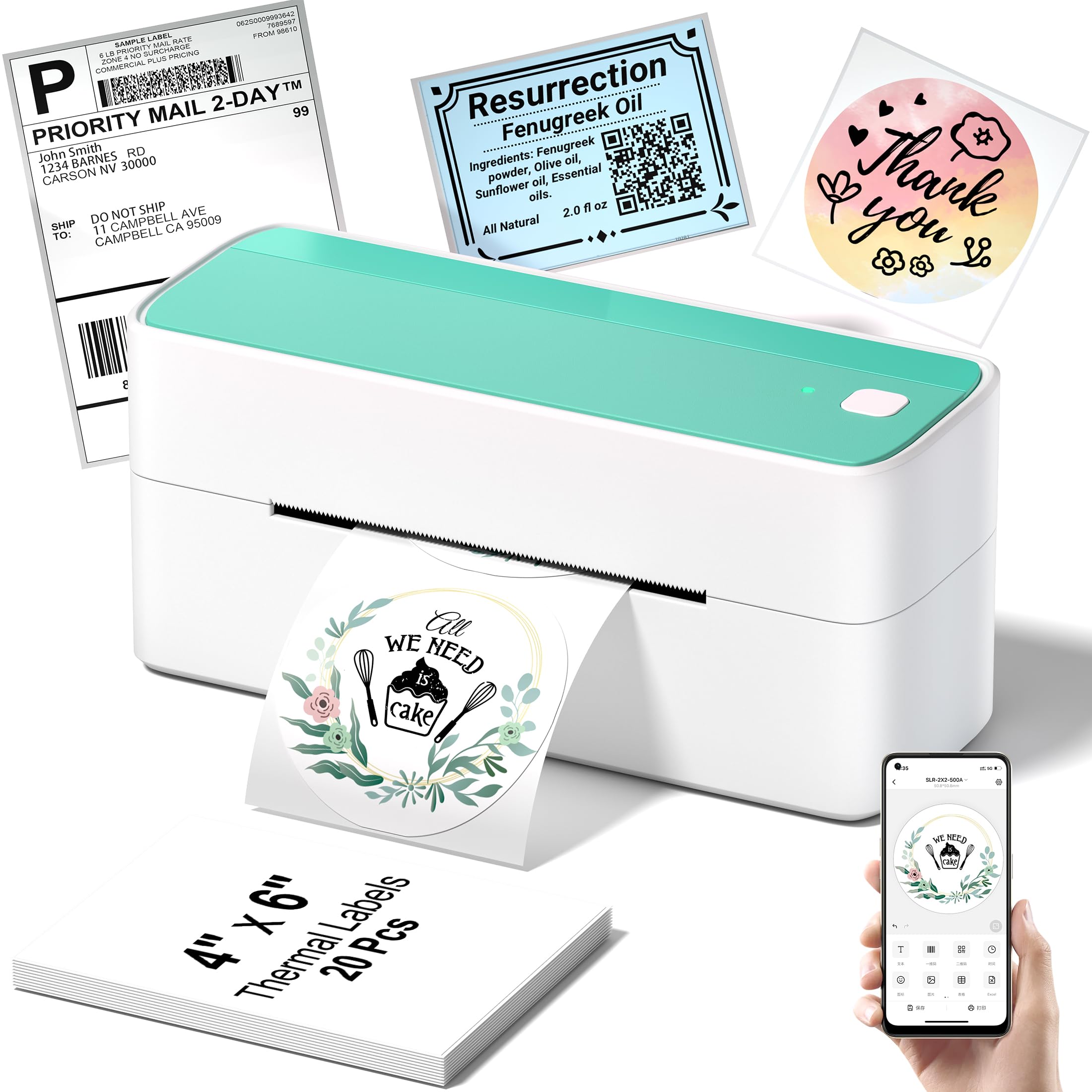 Impresora Térmica De Etiquetas De Envío Phomemo 241bt Bluetooth - Venta Internacional.