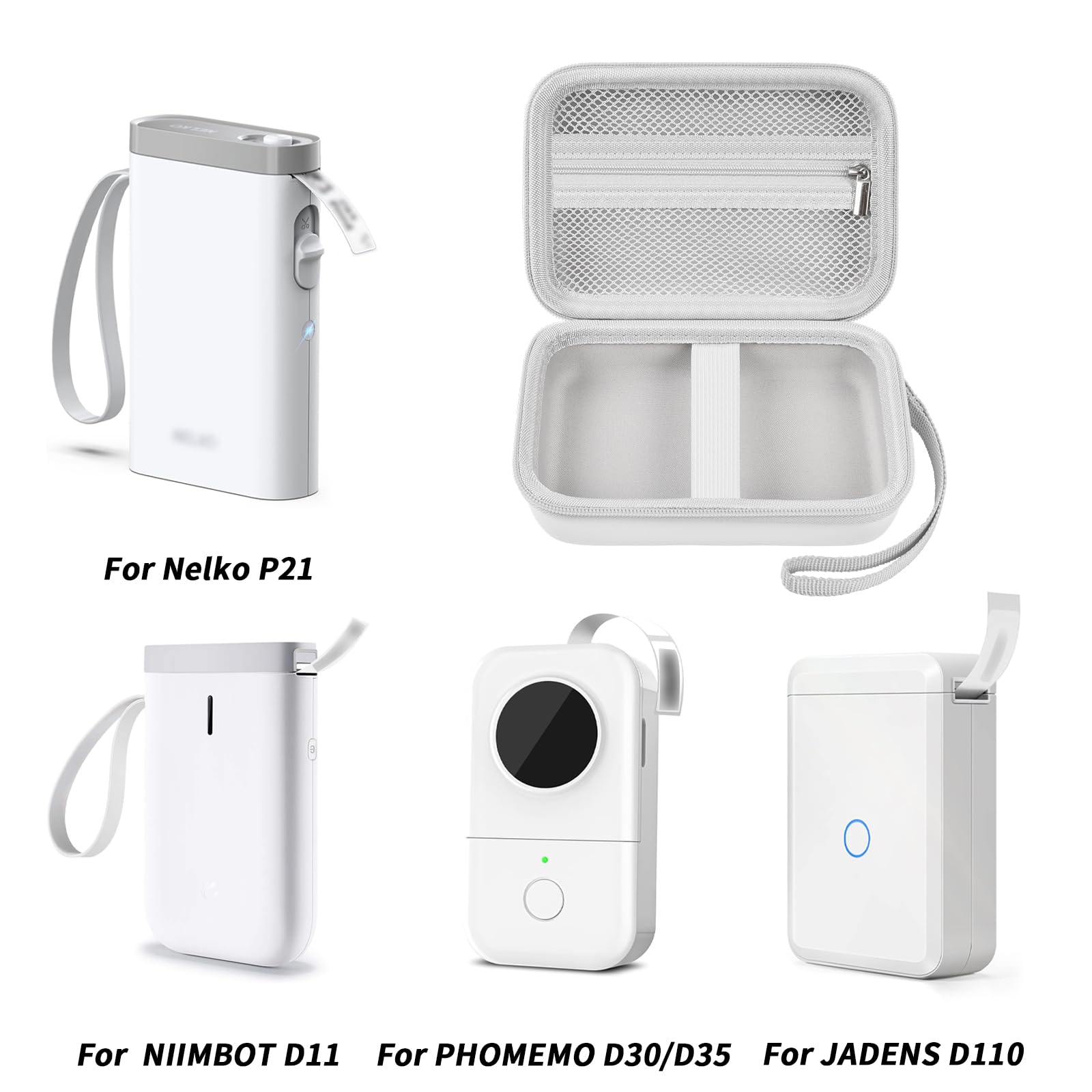 Foto 3 pulgar | Funda De Almacenamiento Comecase Compatible Con Nelko P21/ Phomemo D30 - Venta Internacional.