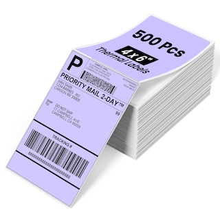 Foto 1 | Etiquetas Térmicas Phomemo 4x6 500 Piezas Moradas Para Impresora De Envío - Venta Internacional.