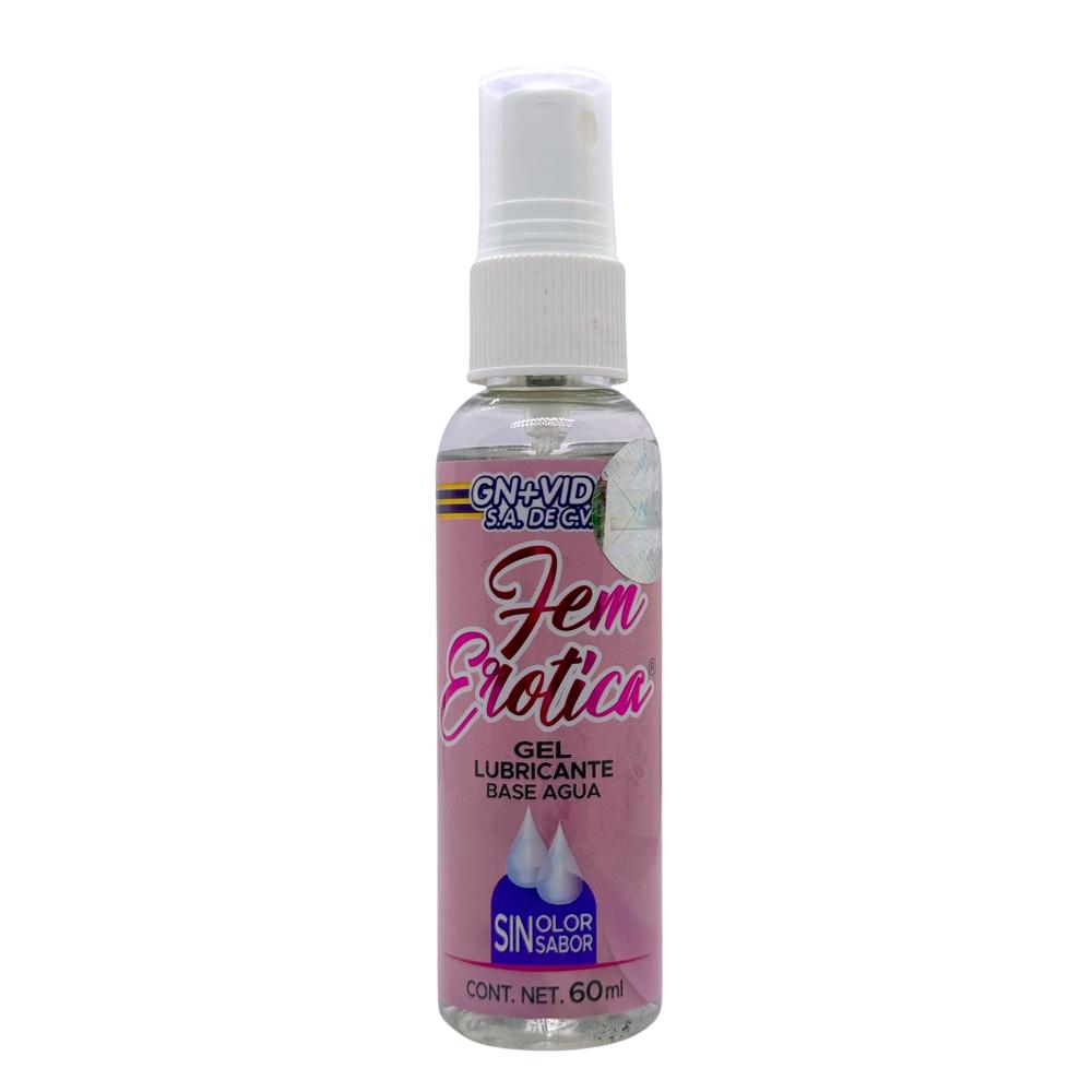 Gel Fem Erotica Lubricante Base Agua 60 Ml Gn+vida