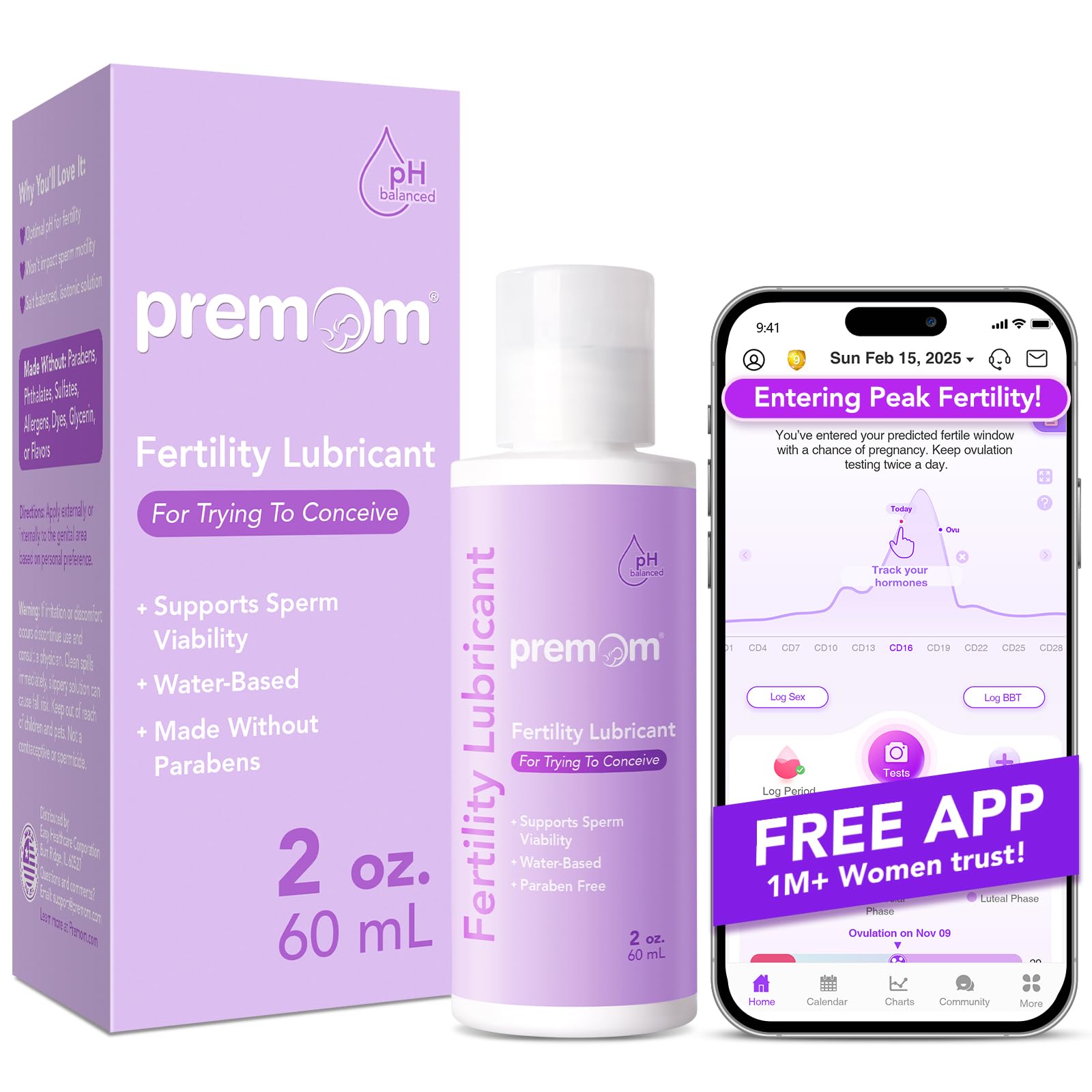 Lubricante de Fertilidad Premom 60 ml-Venta Internacional