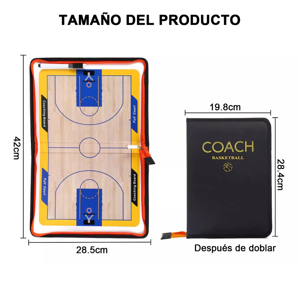 Foto 3 pulgar | Tablas Tácticas De Basquetbol Imantada Con Marcador Y Fichas Eo Safe Imports Esi-13987 Negro